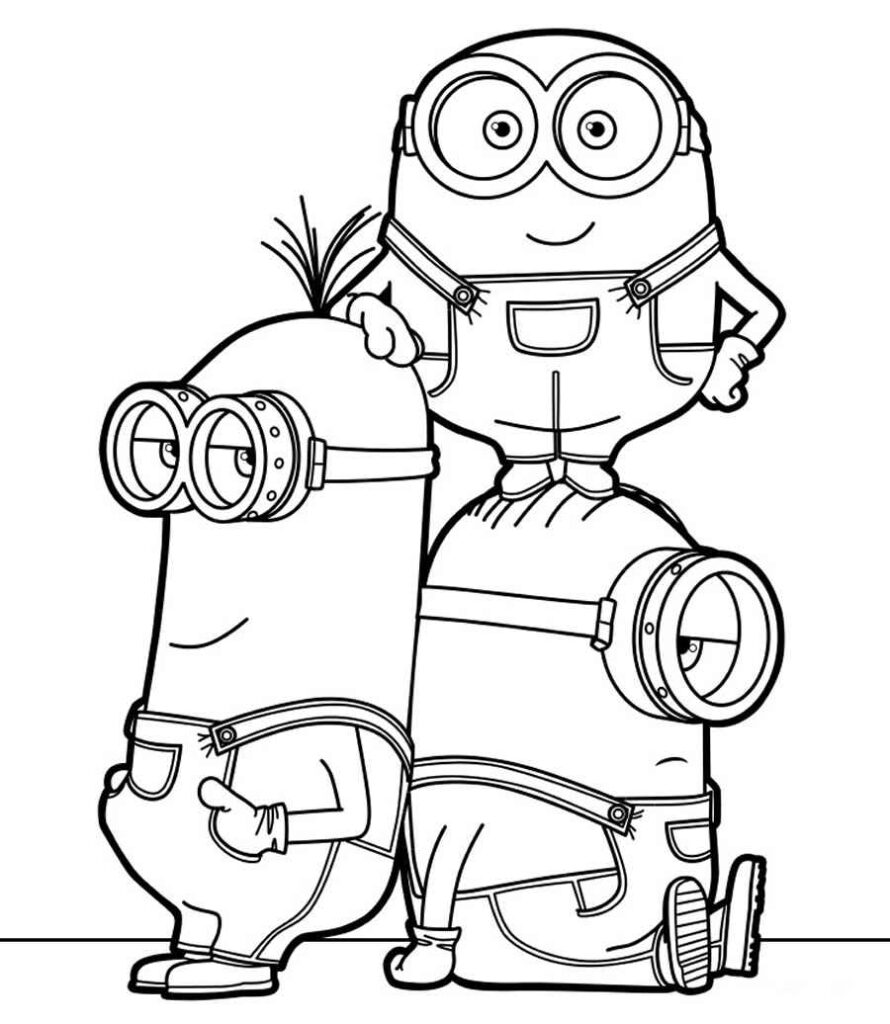 Desenhos dos Minions para Imprimir e Colorir
