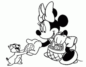 Desenho de Minnie Desenho Colorir Imprimir 005