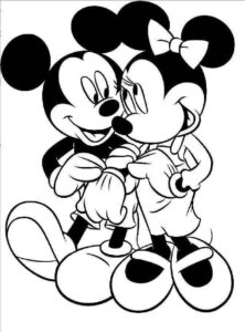Desenho de Minnie Desenho Colorir Imprimir 013