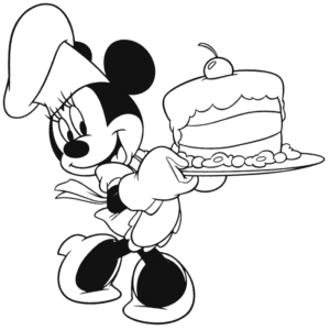 Desenho de Minnie Desenho Colorir Imprimir 015