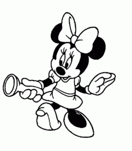 Desenho de Minnie Desenho Colorir Imprimir 021