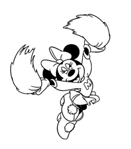 Desenho de Minnie Desenho Colorir Imprimir 022