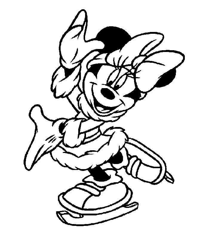 Desenho de Minnie Desenho Colorir Imprimir 023