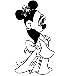 Desenho de Minnie Desenho Colorir Imprimir 024