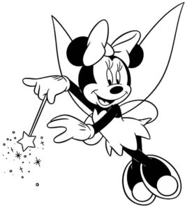 Desenho de Minnie Desenho Colorir Imprimir 030