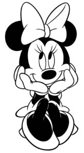 Desenho de Minnie Desenho Colorir Imprimir 032