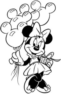 Desenho de Minnie Desenho Colorir Imprimir 033