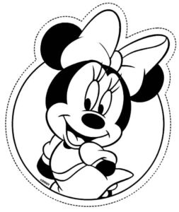 Desenho de Minnie Desenho Colorir Imprimir 034
