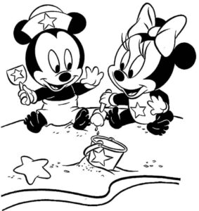 Desenho de Minnie Desenho Colorir Imprimir 036