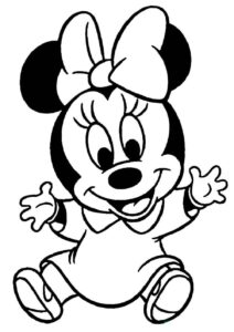 Desenho de Minnie Desenho Colorir Imprimir 040