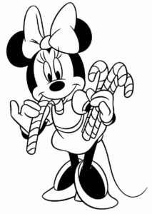 Desenho de Minnie Desenho Colorir Imprimir 049