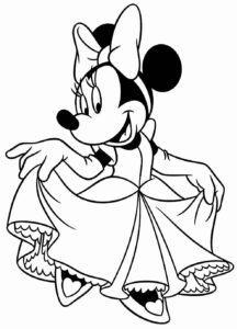Desenho de Minnie Desenho Colorir Imprimir 050
