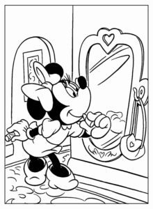Desenho de Minnie Desenho Colorir Imprimir 052