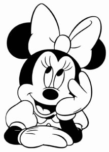 Desenho de Minnie Desenho Colorir Imprimir 058