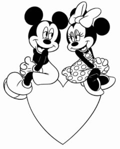 Desenho de Minnie Desenho Colorir Imprimir 062