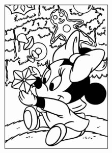 Desenho de Minnie Desenho Colorir Imprimir 066