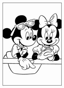Desenho de Minnie Desenho Colorir Imprimir 068