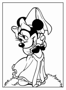 Desenho de Minnie Desenho Colorir Imprimir 070