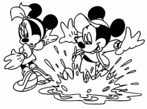 Desenho de Minnie Desenho Colorir Imprimir 073