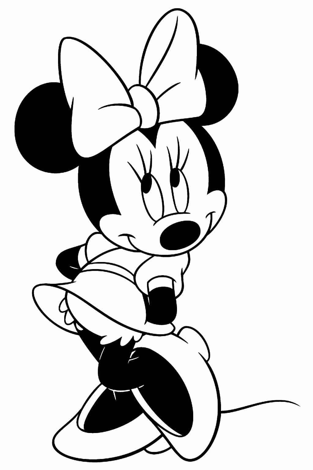 Desenho de Minnie Desenho Colorir Imprimir 078