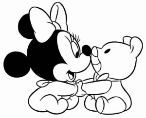 Desenho de Minnie Desenho Colorir Imprimir 080