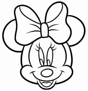 Desenho de Minnie Desenho Colorir Imprimir 081