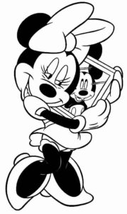 Desenho de Minnie Desenho Colorir Imprimir 085