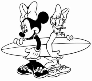 Desenho de Minnie Desenho Colorir Imprimir 086