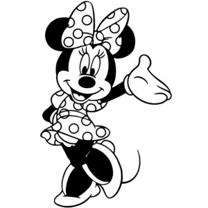 Desenho de Minnie Desenho Colorir Imprimir 087