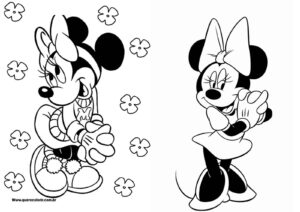 Desenho de Minnie Desenho Colorir Imprimir 088