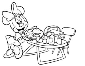 Desenho de Minnie Desenho Colorir Imprimir 099