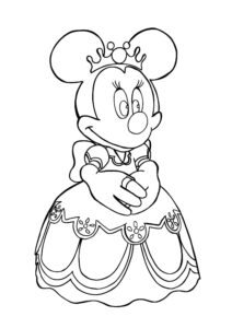Desenho de Minnie Desenho Colorir Imprimir 101