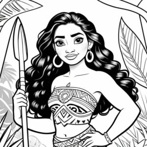 Desenho de Moana Desenho Colorir Imprimir 004
