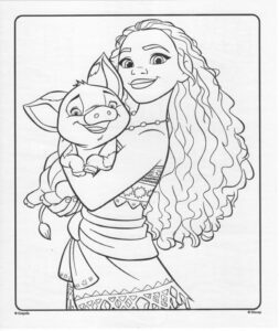 Desenho de Moana Desenho Colorir Imprimir 005