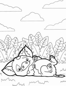 Desenho de Moana Desenho Colorir Imprimir 011