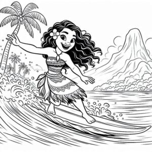 Desenho de Moana Desenho Colorir Imprimir 012