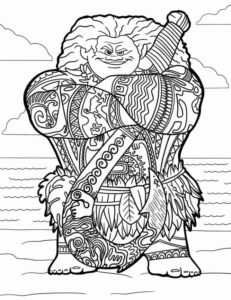 Desenho de Moana Desenho Colorir Imprimir 013