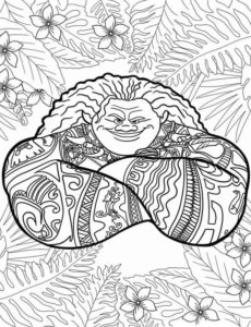 Desenho de Moana Desenho Colorir Imprimir 018