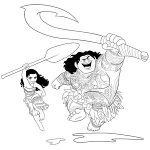 Desenho de Moana Desenho Colorir Imprimir 021