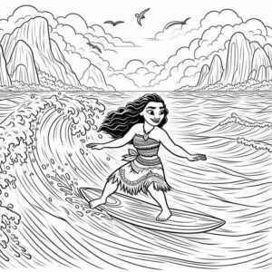 Desenho de Moana Desenho Colorir Imprimir 022