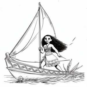Desenho de Moana Desenho Colorir Imprimir 023