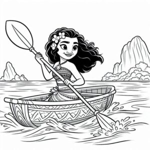 Desenho de Moana Desenho Colorir Imprimir 024