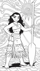 Desenho de Moana Desenho Colorir Imprimir 025