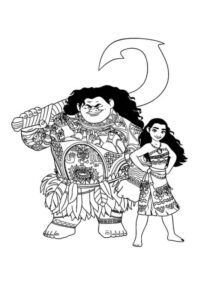Desenho de Moana Desenho Colorir Imprimir 026