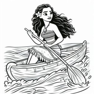 Desenho de Moana Desenho Colorir Imprimir 028