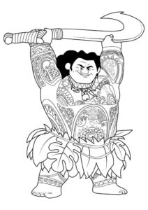 Desenho de Moana Desenho Colorir Imprimir 031
