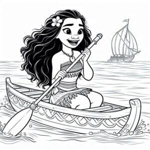 Desenho de Moana Desenho Colorir Imprimir 032