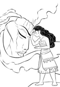 Desenho de Moana Desenho Colorir Imprimir 034