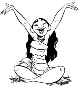 Desenho de Moana Desenho Colorir Imprimir 035