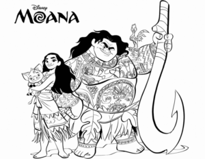 Desenho de Moana Desenho Colorir Imprimir 036